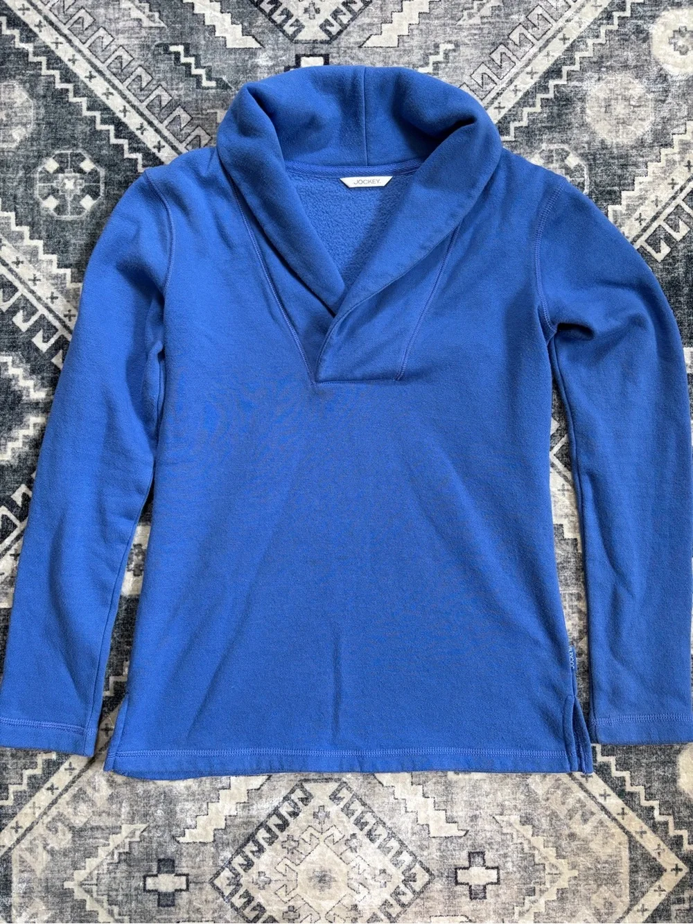 Jockey periwinkle Shawl Collar Sweatshirt small